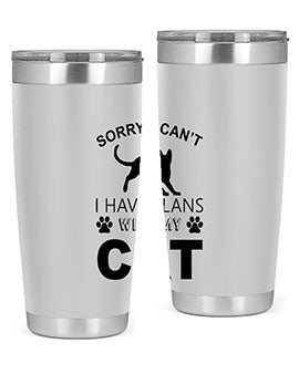 Sorry I Cant Style 116#- cat- Tumbler