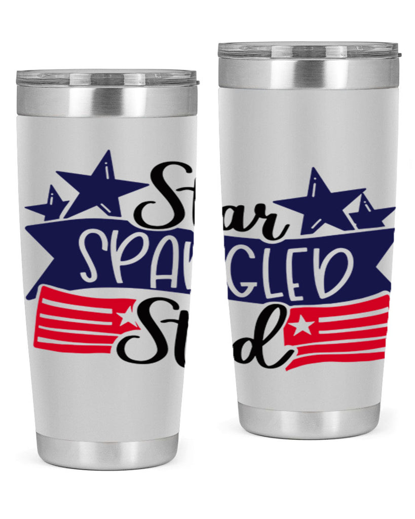 Star Spangled Stud Style 173#- Fourt Of July- Tumbler