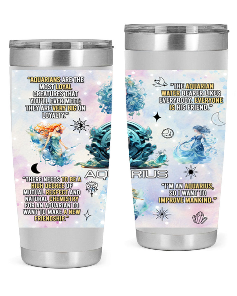 StraightAquarius 468#- zodiac- Tumbler