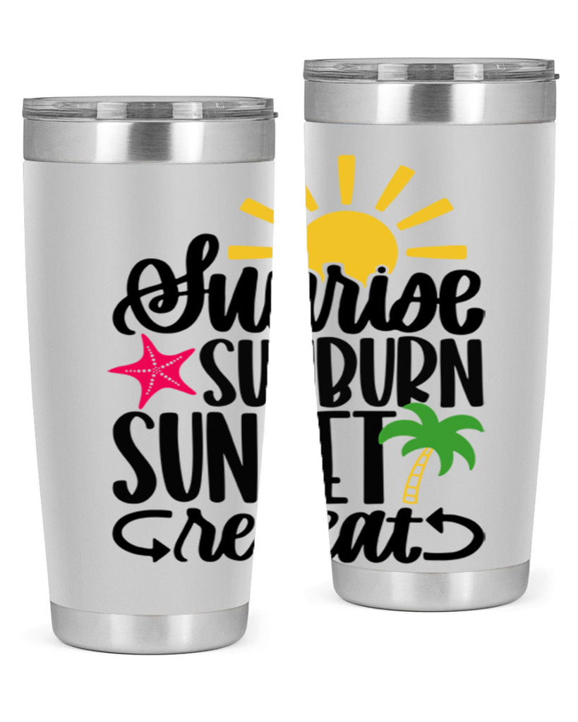 Sunrise Sunburn Sunset Repeat Style 16#- summer- Tumbler