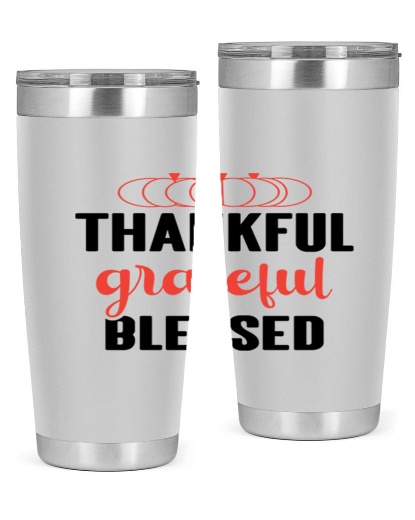 Thankful grateful blessed 603#- fall- Tumbler