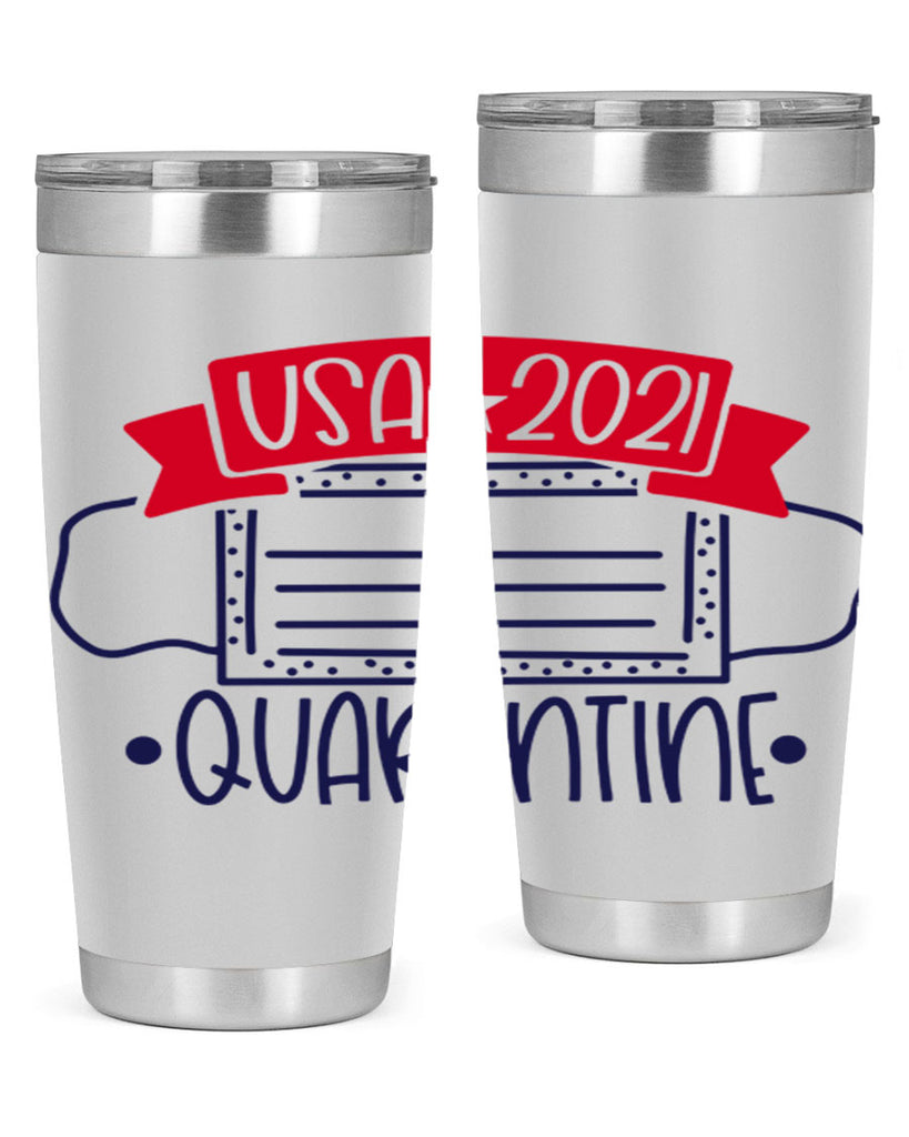 USA Quarentine Style 183#- Fourt Of July- Tumbler