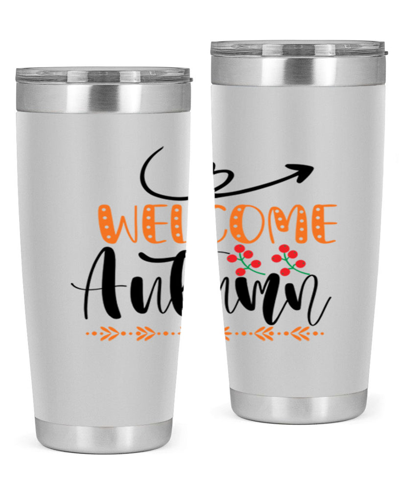 Welcome Autumn 628#- fall- Tumbler