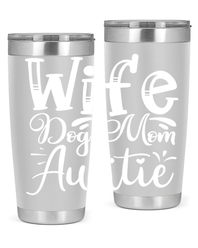 Wife Dog Mom Auntie Style 7#- aunt- Tumbler