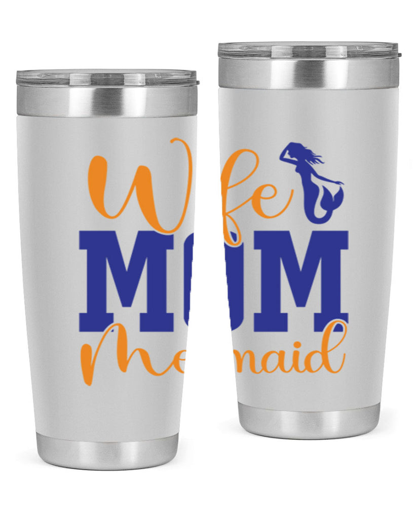 Wife Mom Mermaid 668#- mermaid- Tumbler
