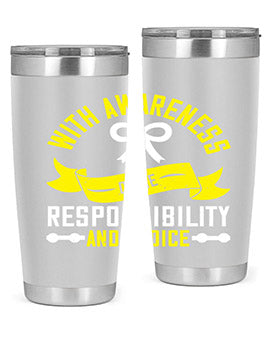 With awareness come responsibility and choice Style 5#- self awareness- Tumbler