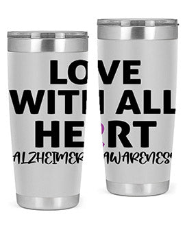 alzheimers awareness style 77#- alzheimers- Tumbler
