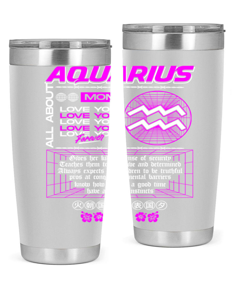 aquarius 86#- zodiac- Tumbler