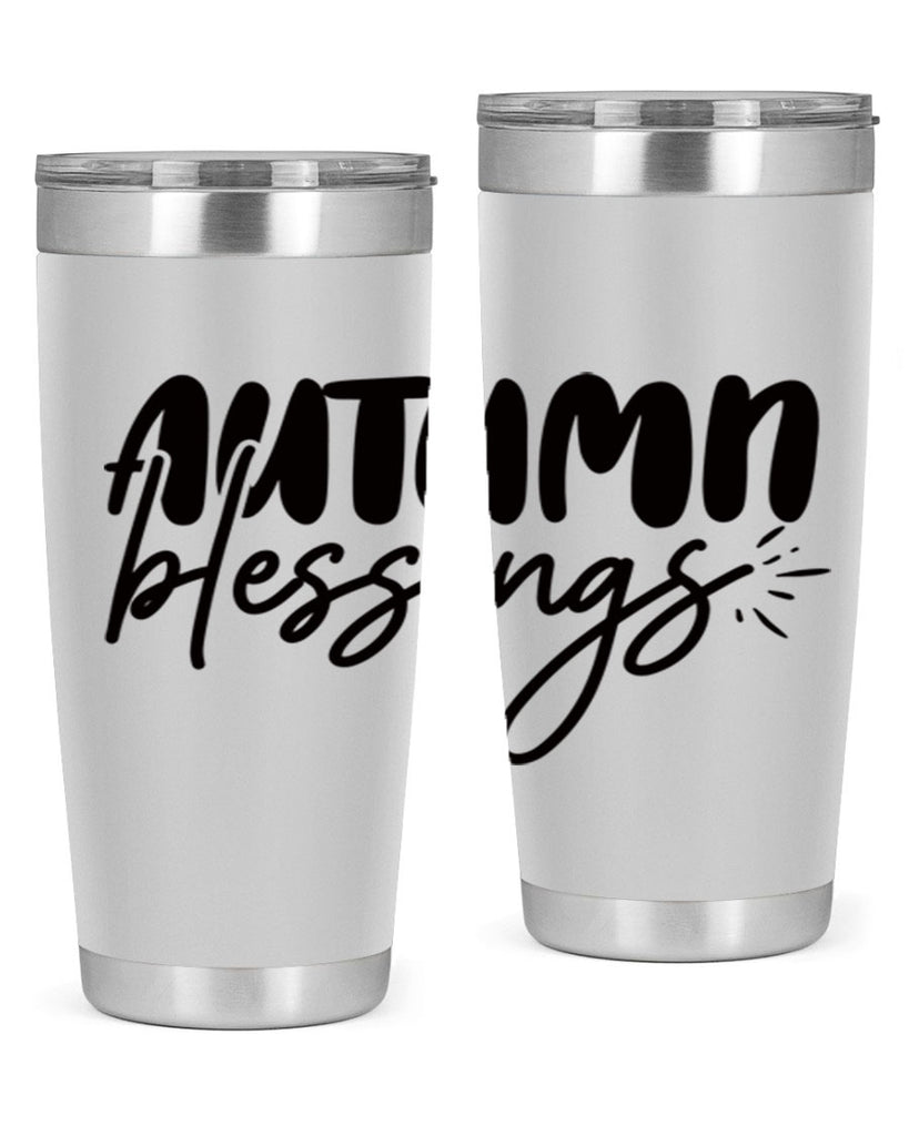autumn blessings 65#- thanksgiving- Tumbler
