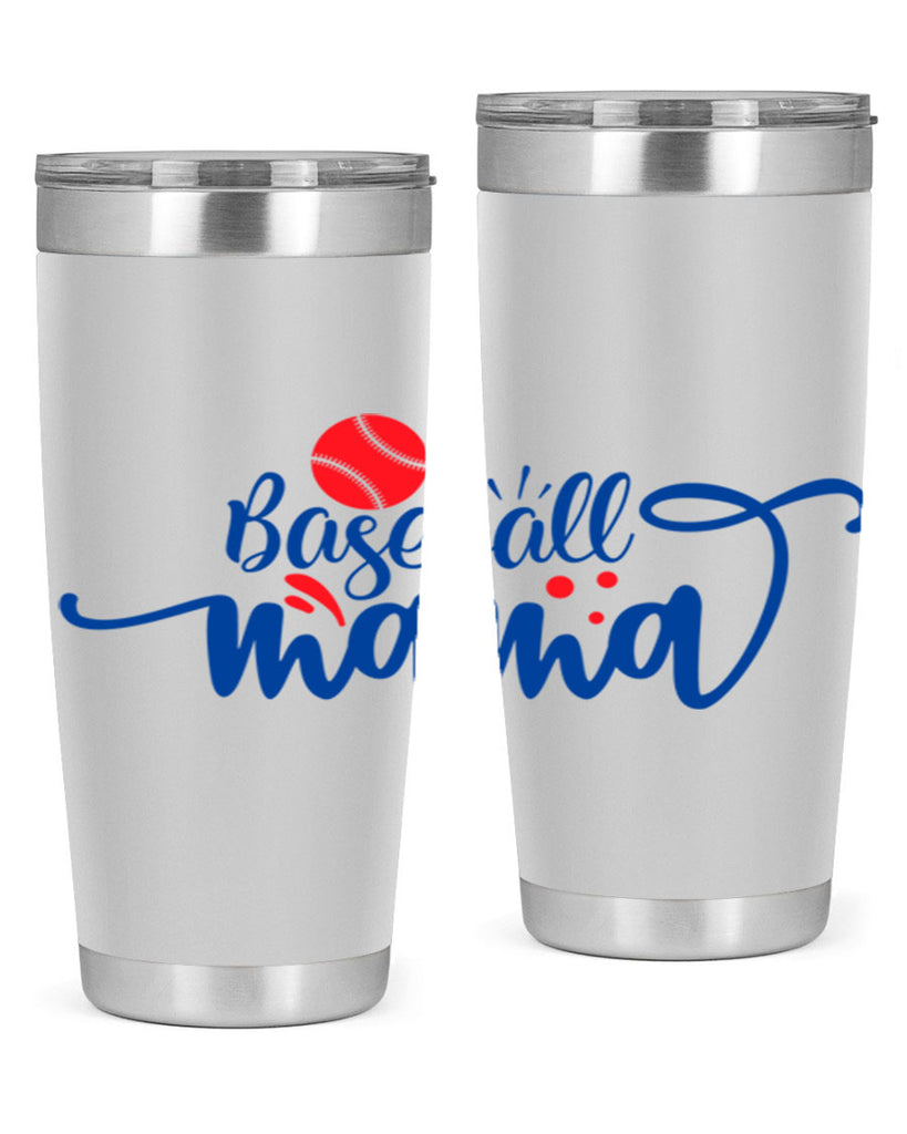 baseball mama 2208#- baseball- Tumbler