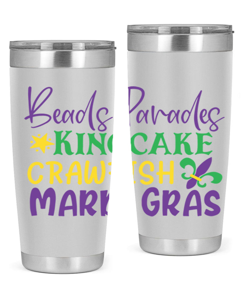 beads parades kingcake crawfish mardi gras 85#- mardi gras- Tumbler