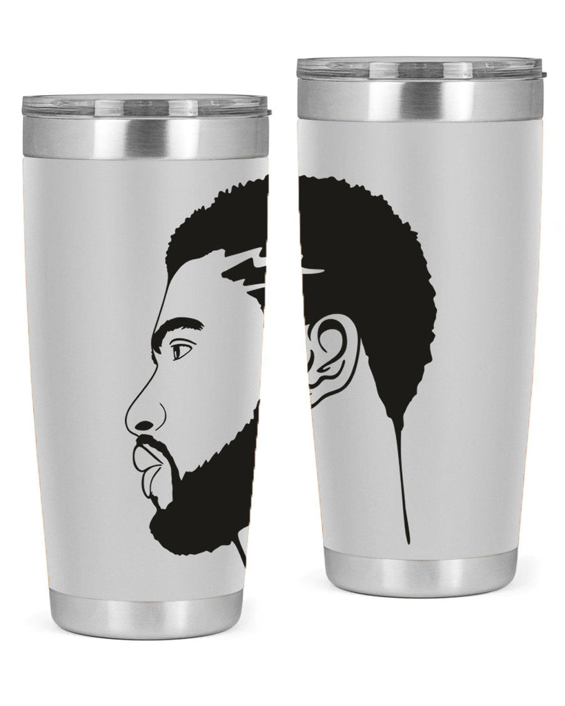 beardman 52#- black men - boys- tumbler