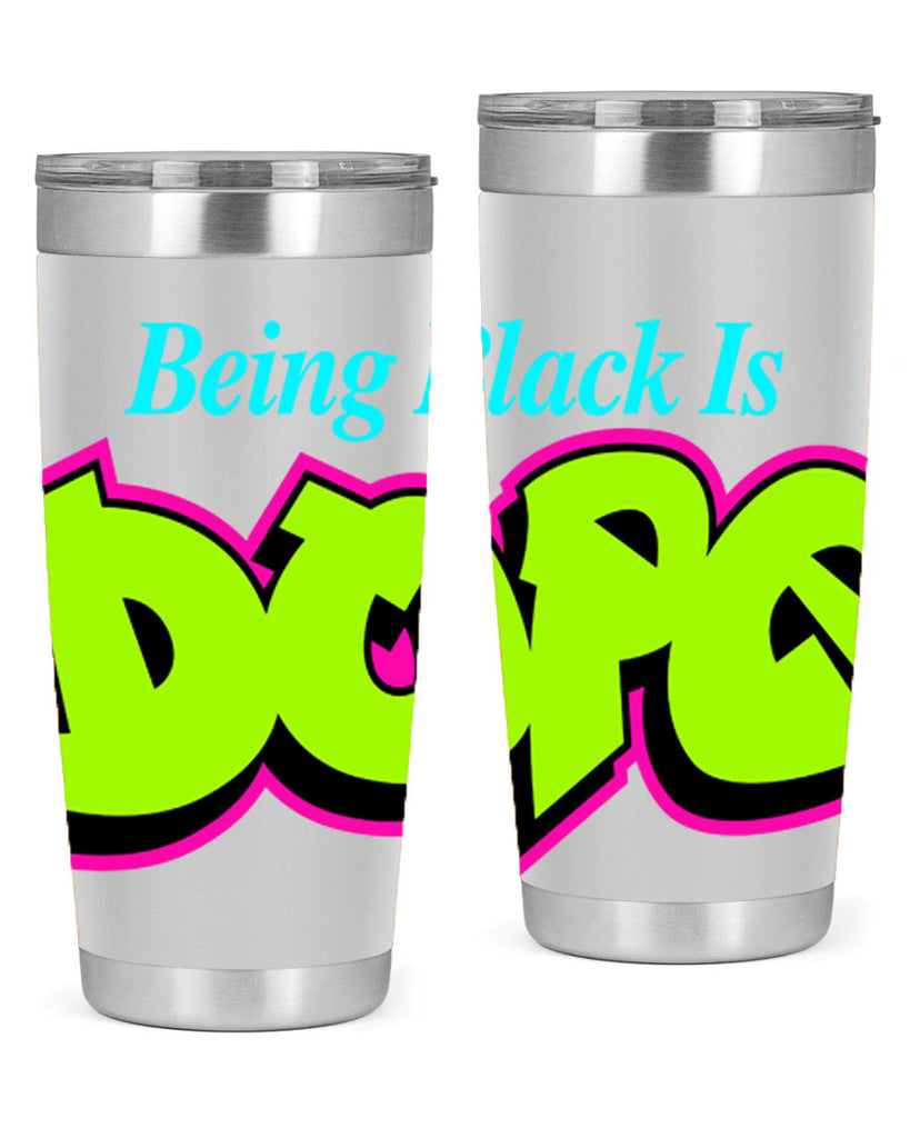 being black is dope 261#- black words phrases- Cotton Tank