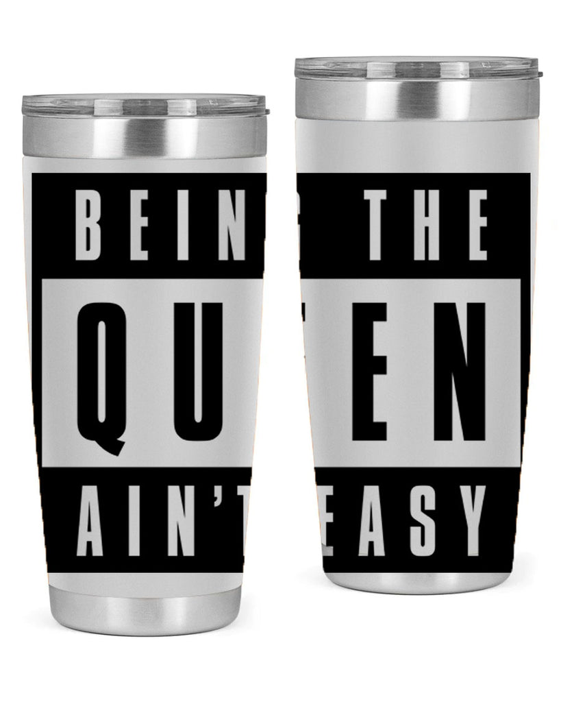 being the queen aint easy 258#- black words phrases- Cotton Tank