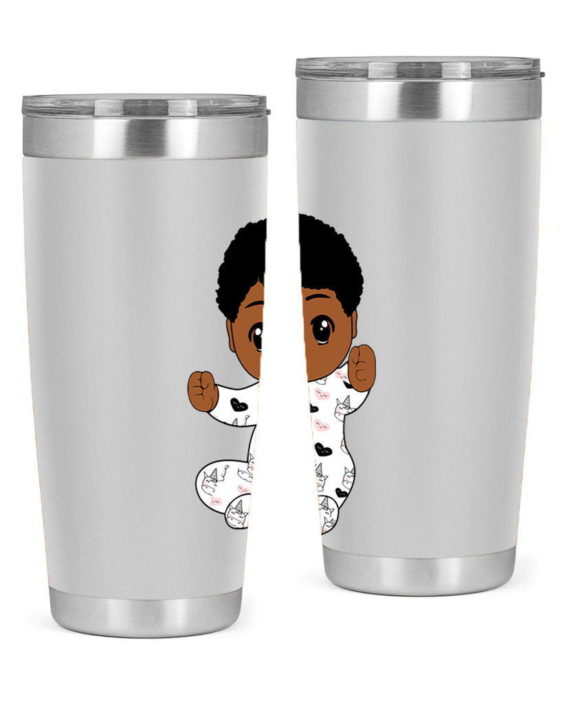 black baby boy 8#- black men - boys- tumbler