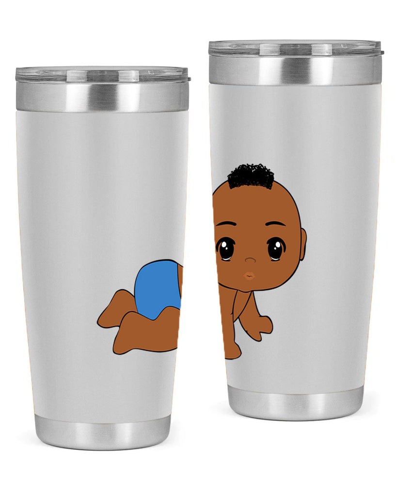 black baby boy 9#- black men - boys- tumbler