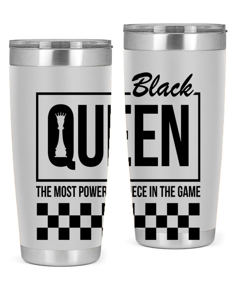 black queen chess checkered 221#- black words phrases- Cotton Tank
