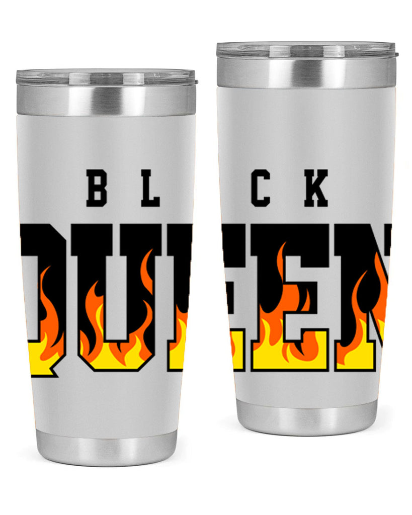 black queen flames 220#- black words phrases- Cotton Tank