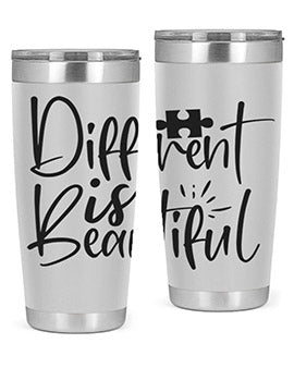 different is beautiful Style 12#- autism- Tumbler