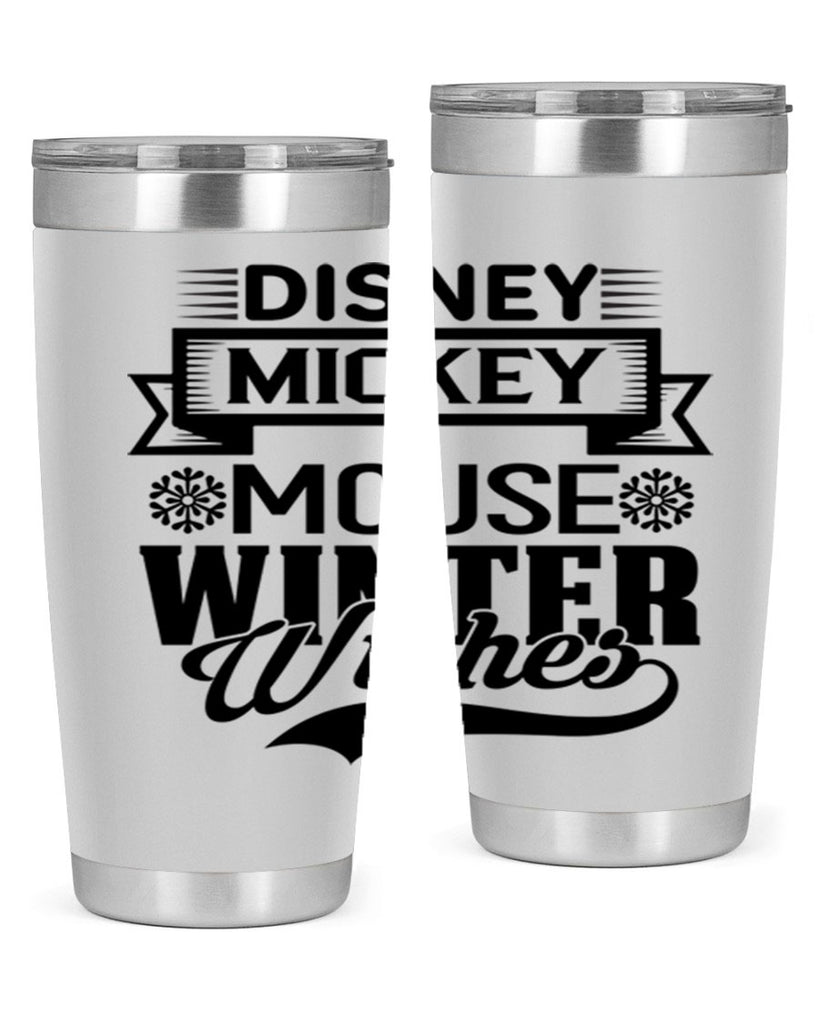 disney mickey mouse winter wishes 93#- winter- Tumbler