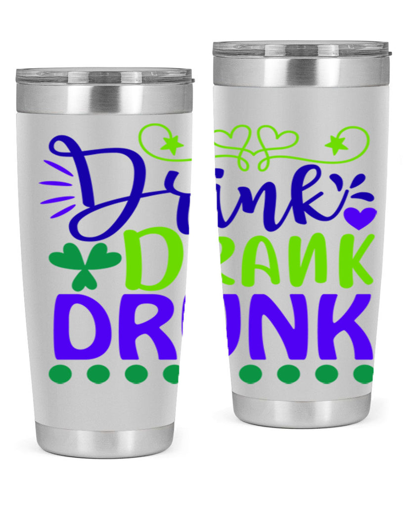 drink drank drunk 22#- mardi gras- Tumbler