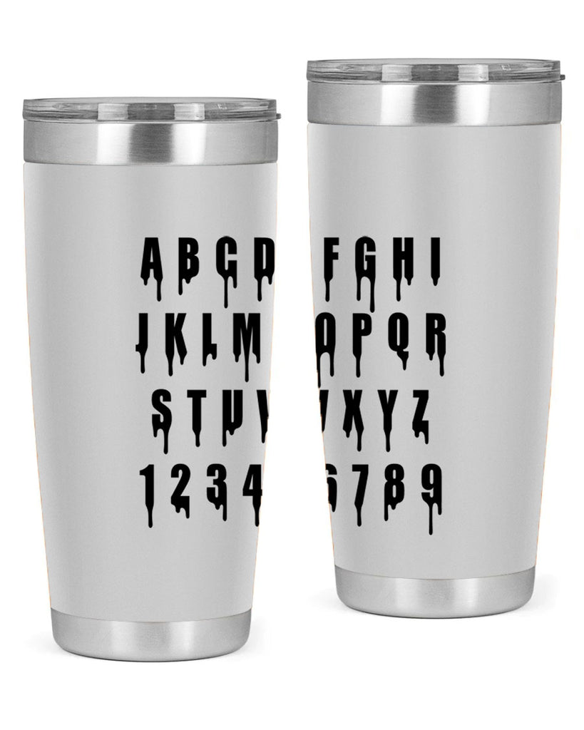 drip font 164#- black words phrases- Cotton Tank