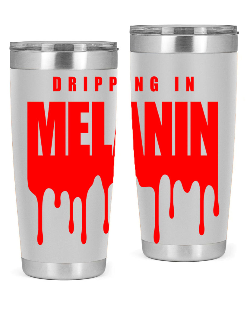 dripping in melanin 161#- black words phrases- Cotton Tank