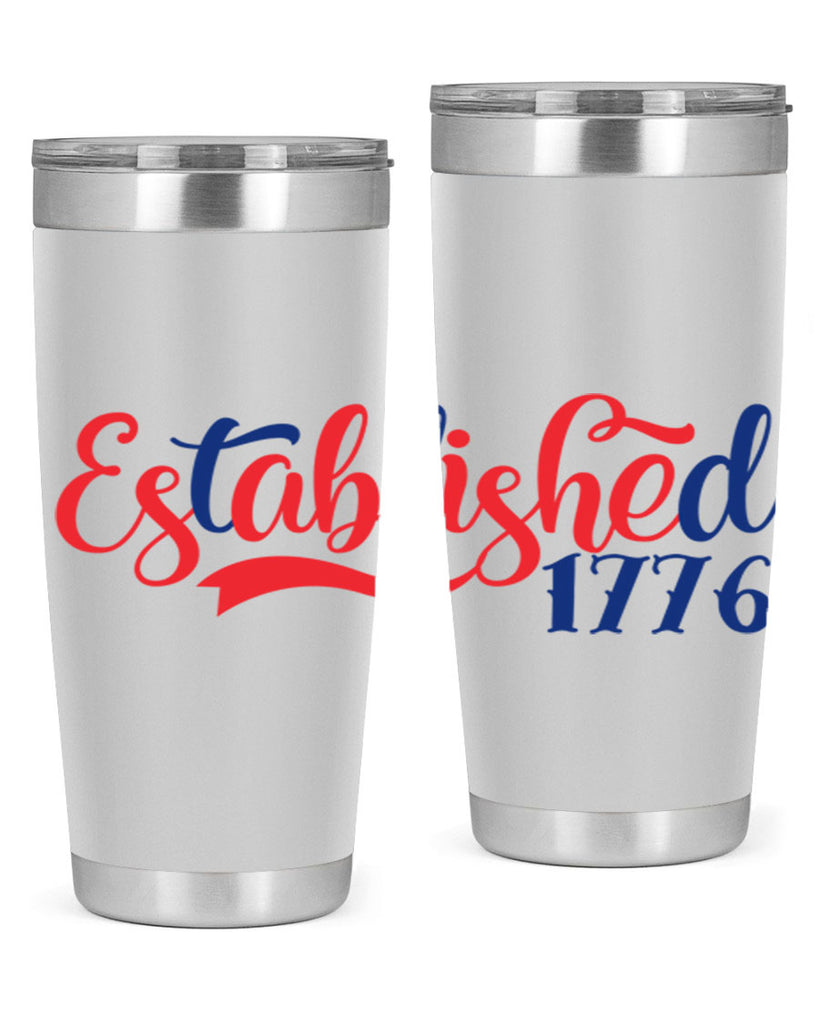 established Style 46#- Fourt Of July- Tumbler