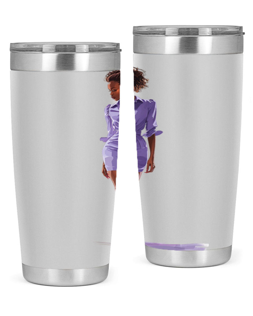 fashion girl in lavender 59#- fashion- Cotton Tank