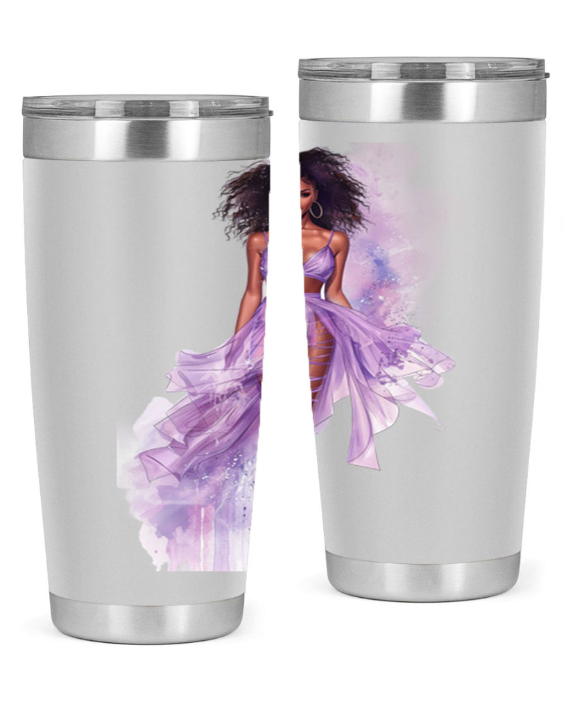 fashion girl in lavender 65#- fashion- Cotton Tank