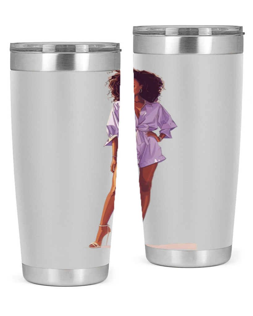 fashion girl in lavender 70#- fashion- Cotton Tank