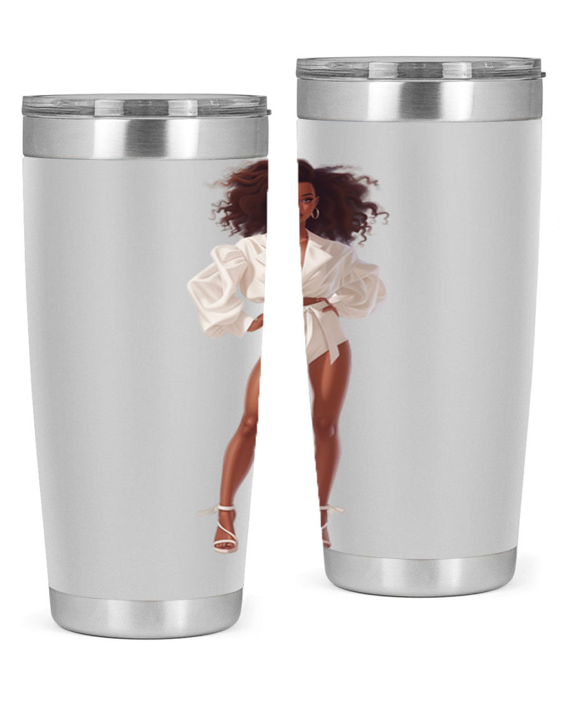 fashion girl in white 82#- fashion- Cotton Tank
