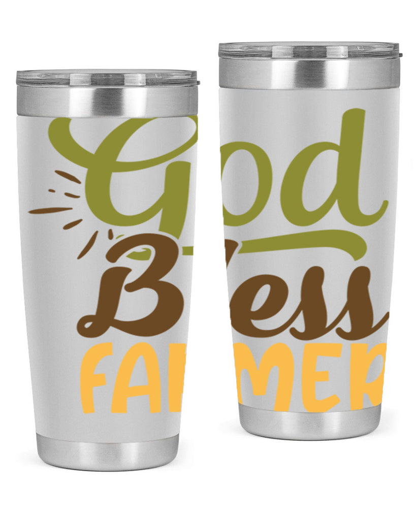 god bless farmer 10#- farming and gardening- Tumbler