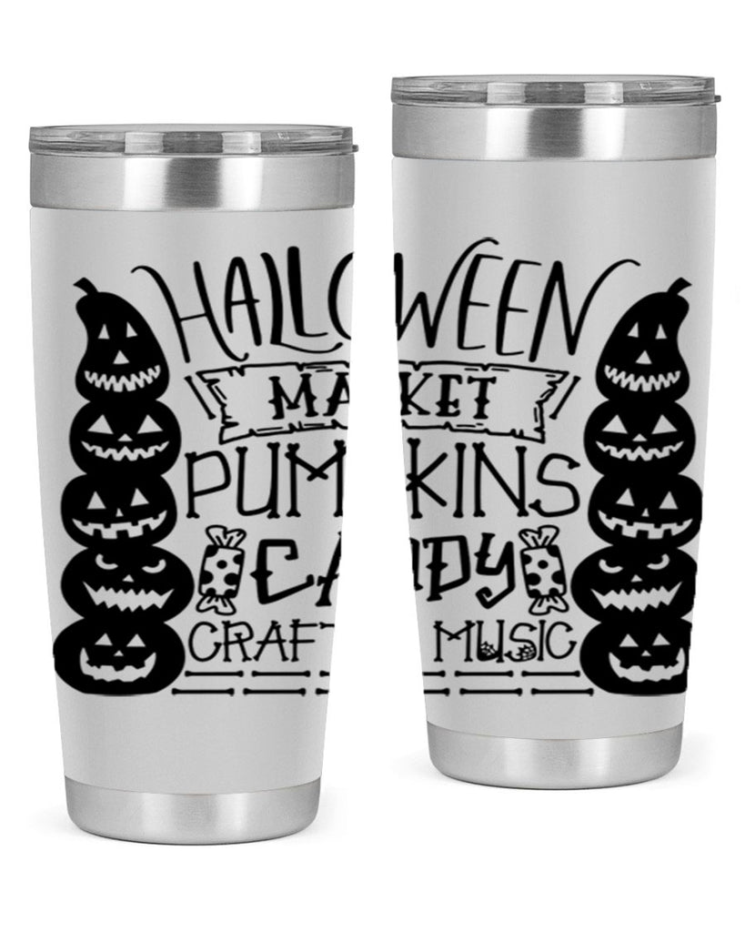 halloween market pumpkins candy 73#- halloween- Tumbler