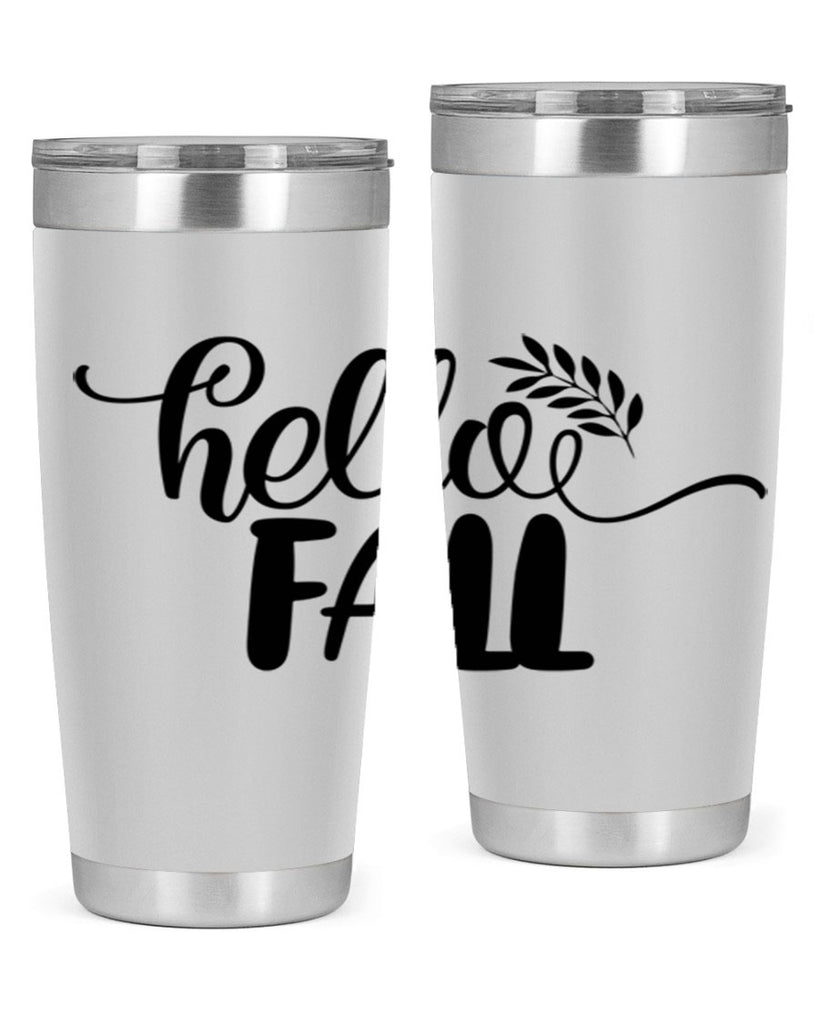 hello fall 54#- thanksgiving- Tumbler