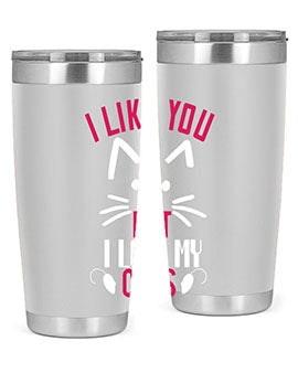 i like you but ilike my cats Style 53#- cat- Tumbler