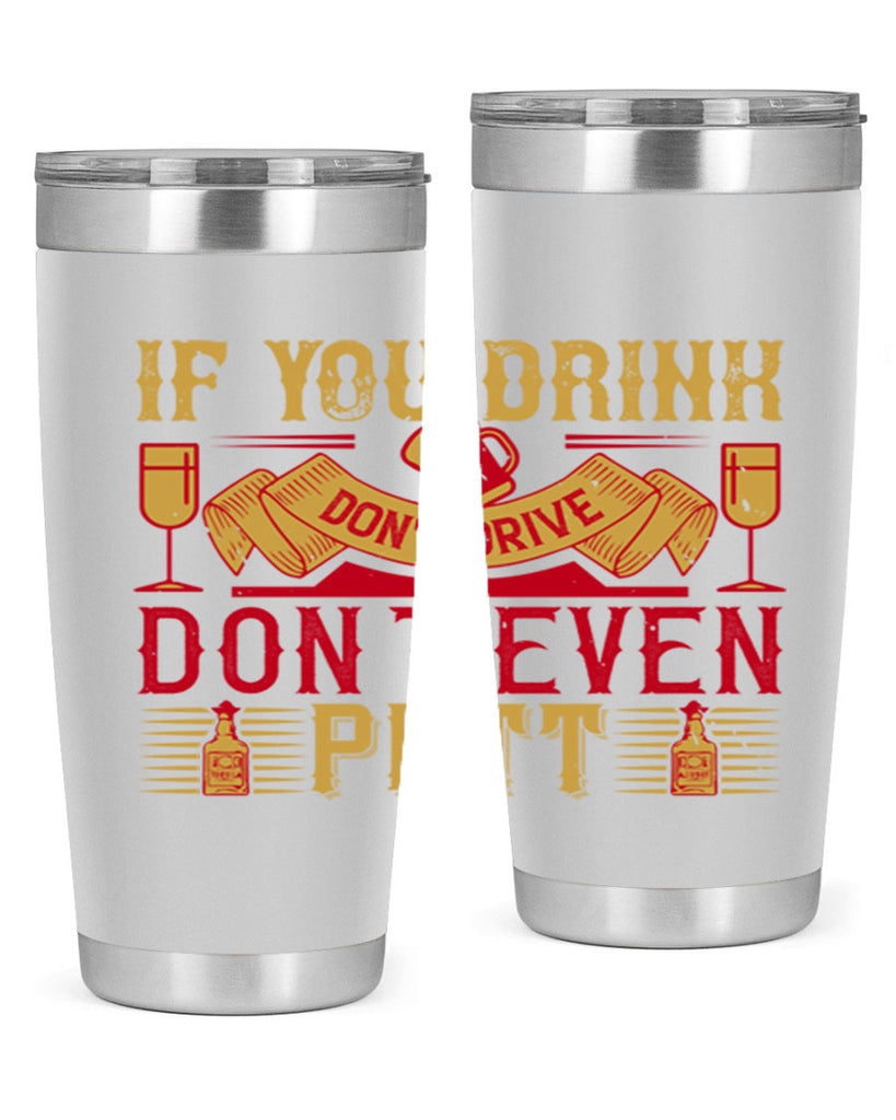 if you drink dont drive dont even putt 37#- drinking- Tumbler