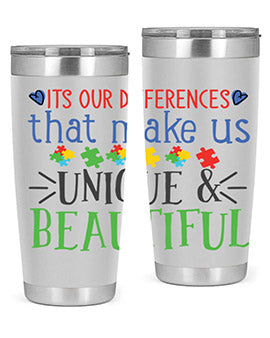 its our differences that make us unique beautiful Style 27#- autism- Tumbler