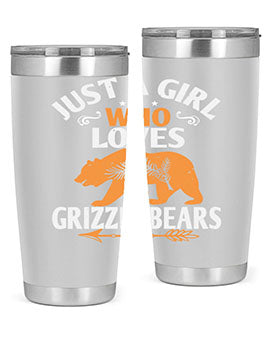 just a girl who loves Grizzly Bears 20#- Bears- Tumbler