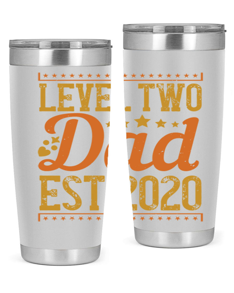 level dad est 189#- fathers day- Tumbler