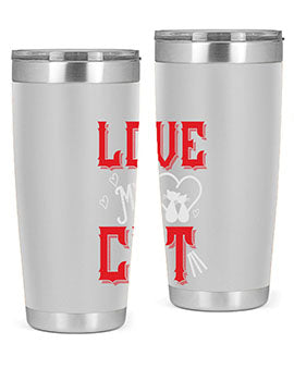 love my cat Style 67#- cat- Tumbler