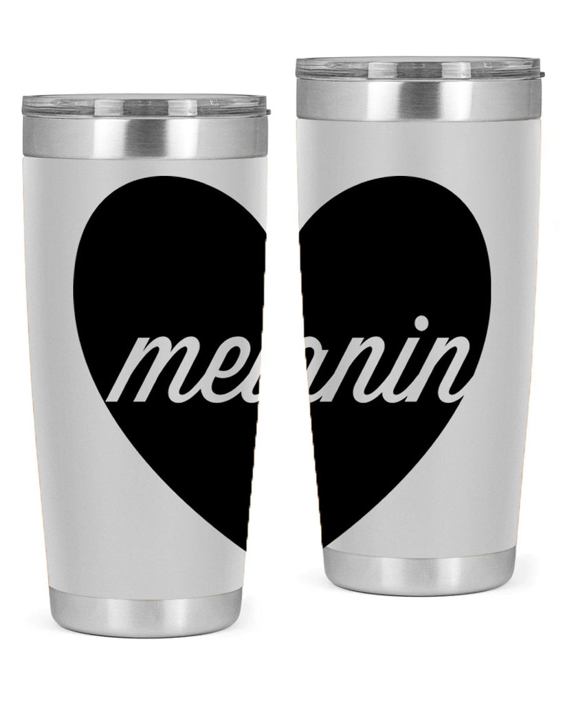 melanin loveheart 76#- black words phrases- Cotton Tank