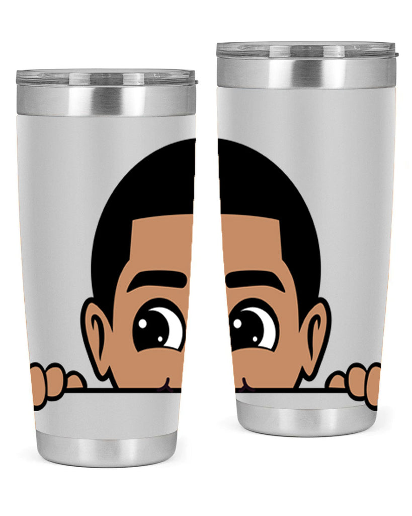 peekaboo boy 17#- black men - boys- tumbler