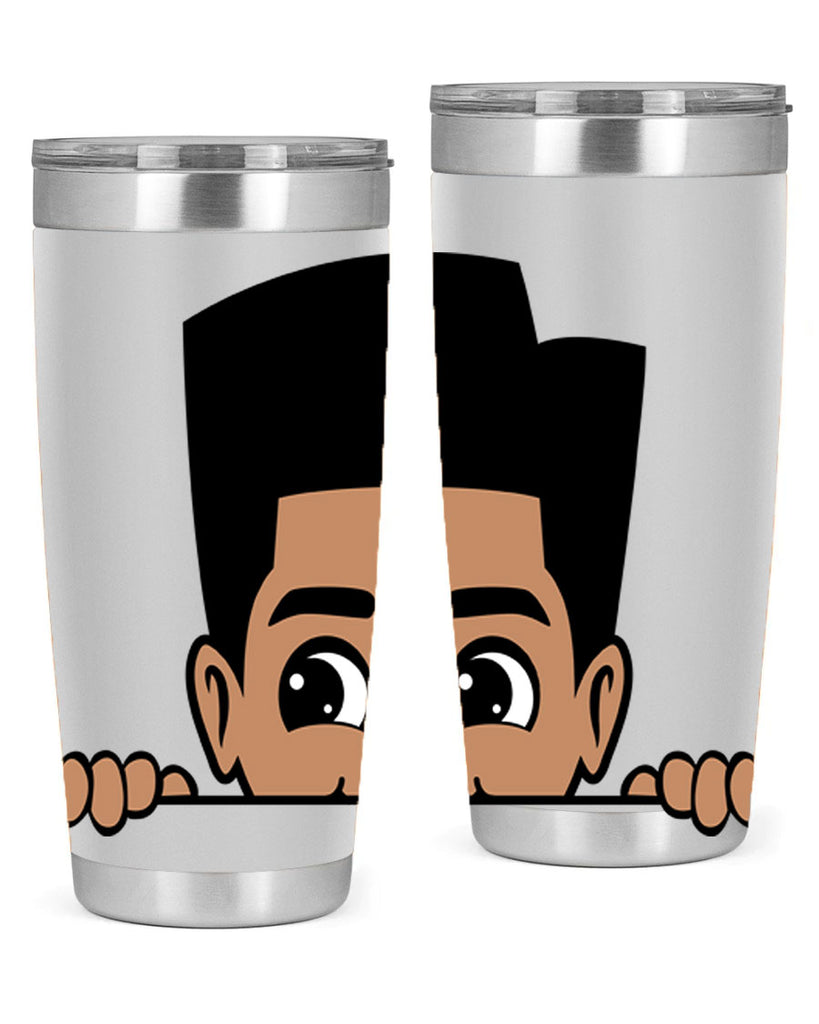 peekaboo boy 18#- black men - boys- tumbler