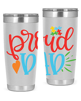 proud dad Style 36#- autism- Tumbler