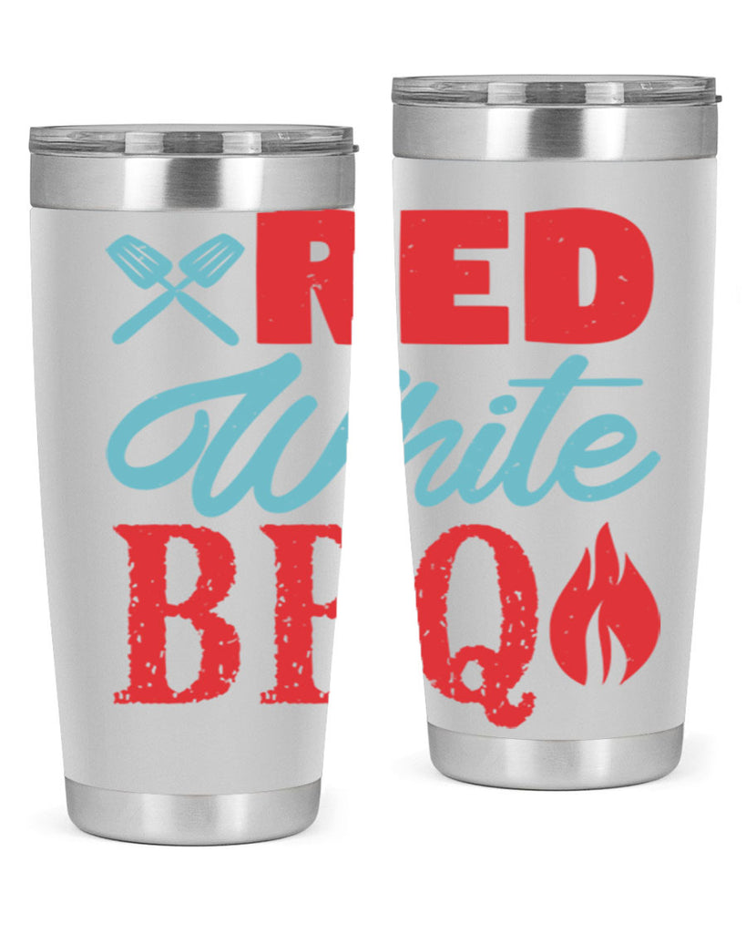 red white bbq 15#- bbq- Tumbler