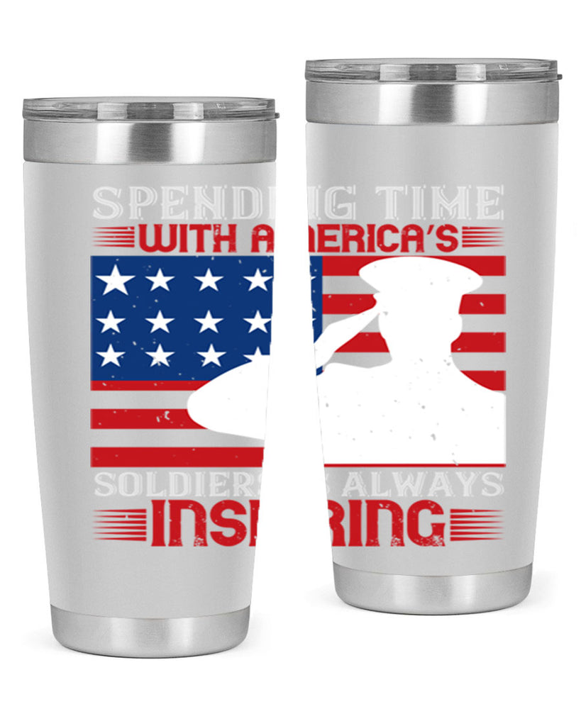 spending time with americas 90#- Veterns Day- Tumbler
