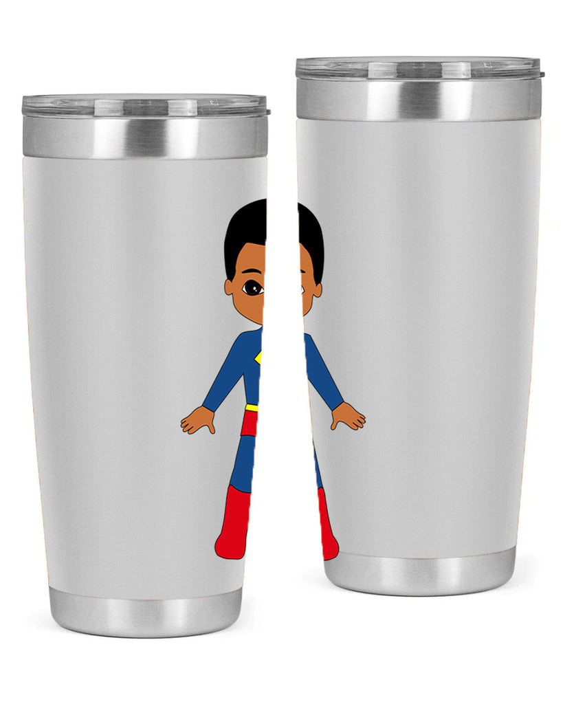 super kid 2#- black men - boys- tumbler
