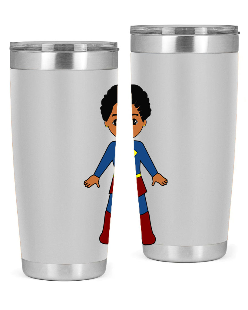 super kid 3#- black men - boys- tumbler