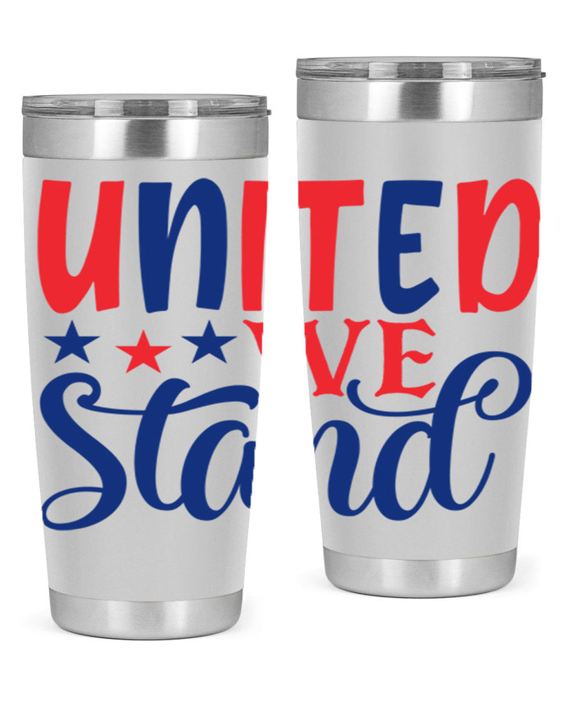 united we stand Style 75#- Fourt Of July- Tumbler